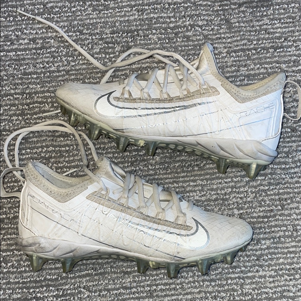 Nike White and Silver Women’s La Crosse Cleats